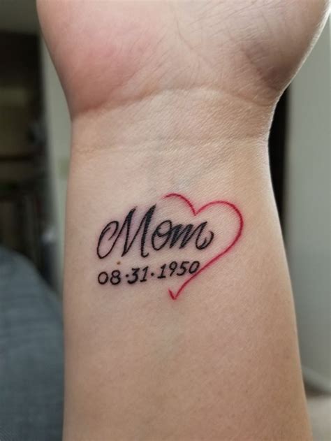 mom in heaven tattoo|tattoo to remember mom.